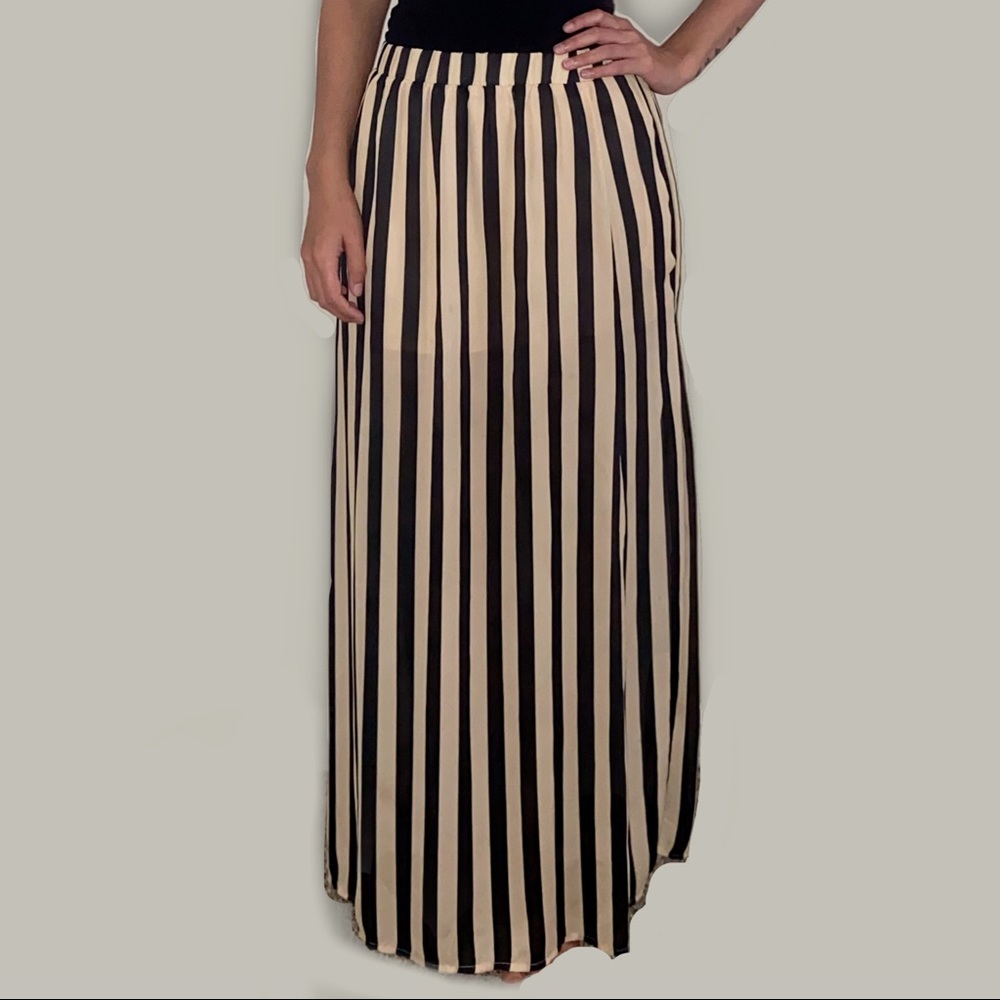 B.P. Collection | Striped Maxi Skirt | Size Small